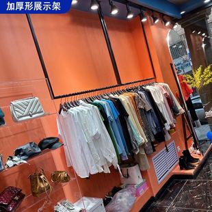 服装展示架橱窗吊顶悬挂男装女装店铺吊架婚纱礼服陈列货架定制