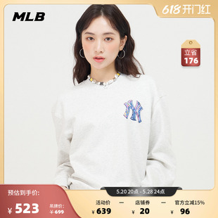 MLB官方 男女情侣LIKE系列圆领卫衣运动休闲时尚23秋季MTL20