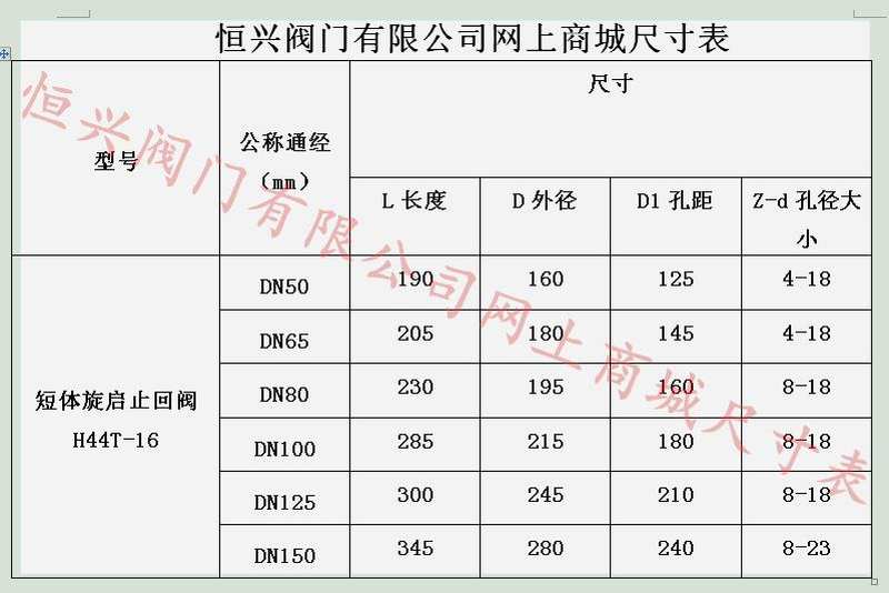 H44T-16旋启式止回阀短体 铸铁铜芯法兰止回阀DN40 50 65 80 100