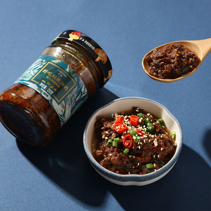 火烧云老板娘 黑三剁肉末酱210g万能酱拌饭酱炒菜酱拌面下饭辣酱