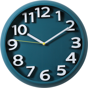 现代简约创意挂钟客厅家用自动对时钟表免打孔电波小时钟静音挂墙