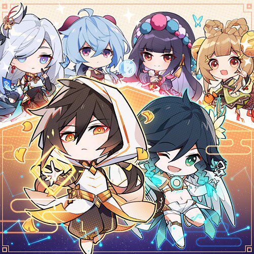 同人周边原神万叶摩拉克斯钟离公子胡桃甘雨温迪魈申鹤亚克力挂件