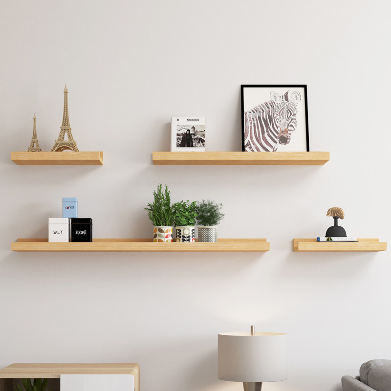 北欧客厅u形隔板置物架装饰层板墙壁多层书架壁挂墙上层架收纳架