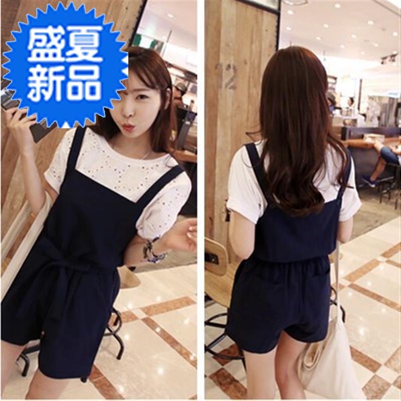 夏背带宽松阔腿连体衣服热女大00码时尚休闲连身连衣短裙|msdalam kategori Butik wanita / wanita, seluar, seluar santai - dari Buy2taobao.com untuk memberikan perkhidmatan ejen Taobao profesional membeli