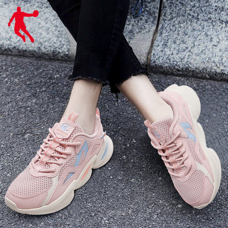 乔丹女鞋跑步鞋2023新款春季学生轻便运动鞋官方旗舰正品女士跑鞋