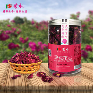 甘肃苦水玫瑰花茶罐装烘干食用无糖玫瑰花瓣女性养生泡茶花草茶