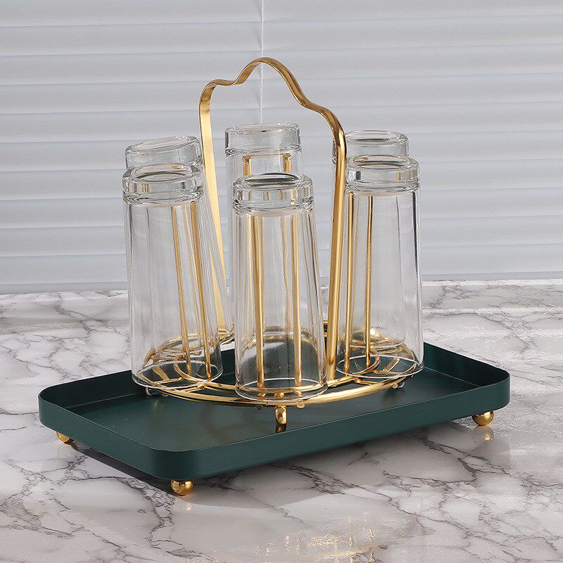 水杯支架创意杯子架子置物架玻璃杯茶杯挂架倒挂家用沥水托盘