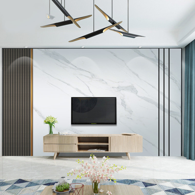 大理石电视背景墙壁布沙发影视墙壁纸卧室床头墙布2022年新款优惠券