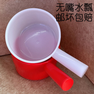 塑料瓢超加厚小号白色大号红色水勺浇水舀水摔不烂长柄厨房水瓢