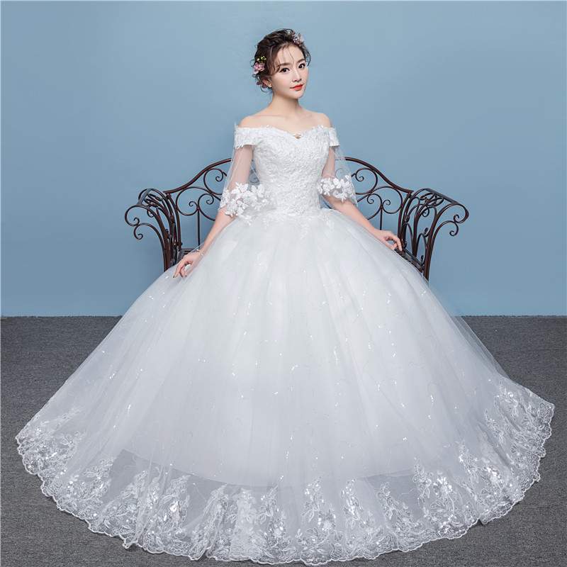 大肚子孕妇婚纱礼服新娘2019新款高腰遮孕肚6个月特大码200斤影楼|ruв категории Женская одежда, Cвадебные платья, свадебное платье - от Buy2taobao.com для оказания профессиональной услуги покупки агента Taobao