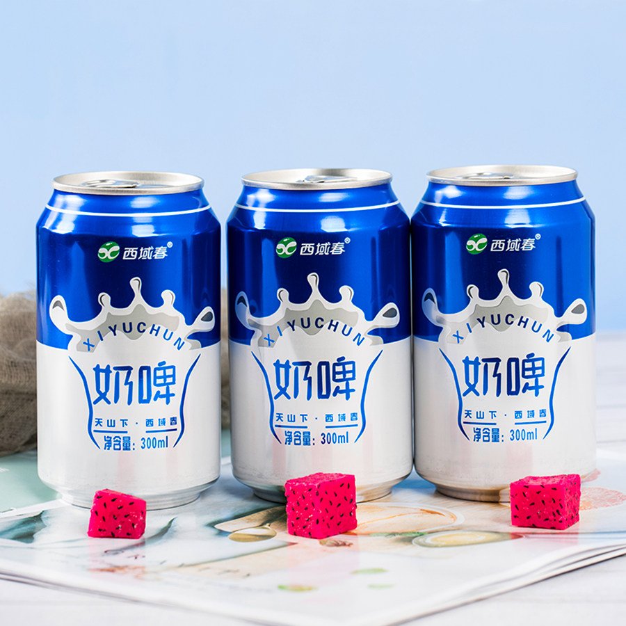 西域春奶啤整箱300ml*12罐装乳酸菌酸牛奶风味新疆特产网红饮料