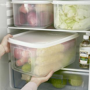 海参泡发专用容器家用冰箱收纳盒水果塑料保鲜盒长方形带密封盖