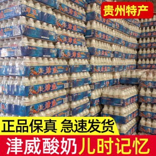 贵州津威酸奶乳酸菌饮料正品精威小瓶儿童饮品整箱特产95ml*40瓶