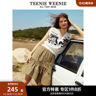 TeenieWeenie小熊奥莱春装针织衫背心马甲毛衣薄款内搭外套时髦女