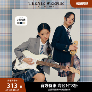 TeenieWeenie小熊奥莱西装小个子JK风外套学院风韩版简约春装女士