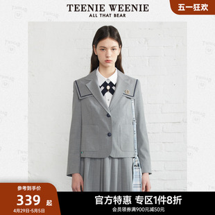 TeenieWeenie小熊奥莱学院风西装女外套海军风时尚小个子女装