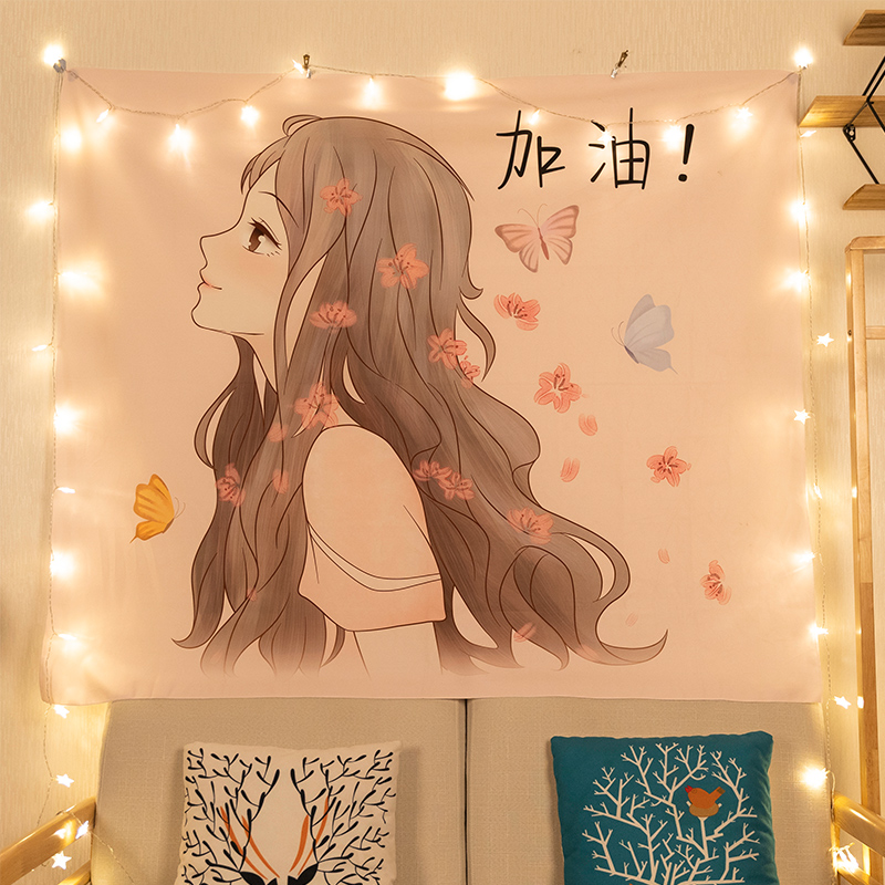 臥室床頭挂布背景布女生宿舍ins風牆布房間挂毯網紅背景牆裝飾布在類目 居家布藝, 掛毯/壁毯中 - 來自Buy2taobao.com提供專業的淘寶代購服務