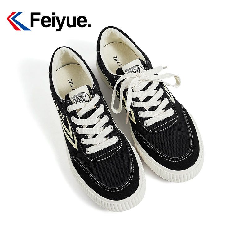 feiyue/飞跃官方低帮休闲鞋男生2024春季新款透气百搭运动板鞋989