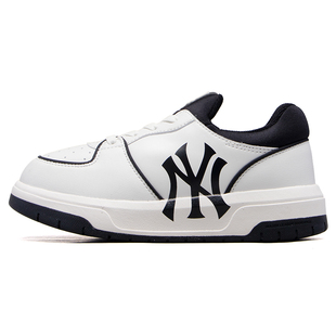 MLB男女童鞋夏季新款运动鞋儿童低帮板鞋黑白复古休闲鞋7ASXLB24N