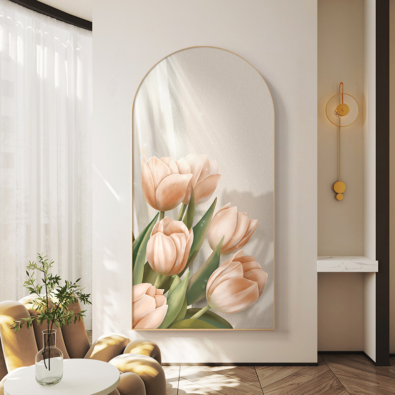 入户门正对墙挂画北欧玄关装饰画玄幻客厅沙发背景墙壁画现代简约