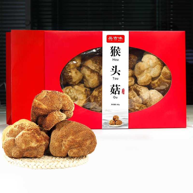 品吉味500g长白山猴头菇礼盒干货