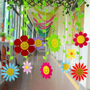 5幼儿园环境创设六边形竹编吊饰挂饰手工diy教室美工区角材料竹网创意