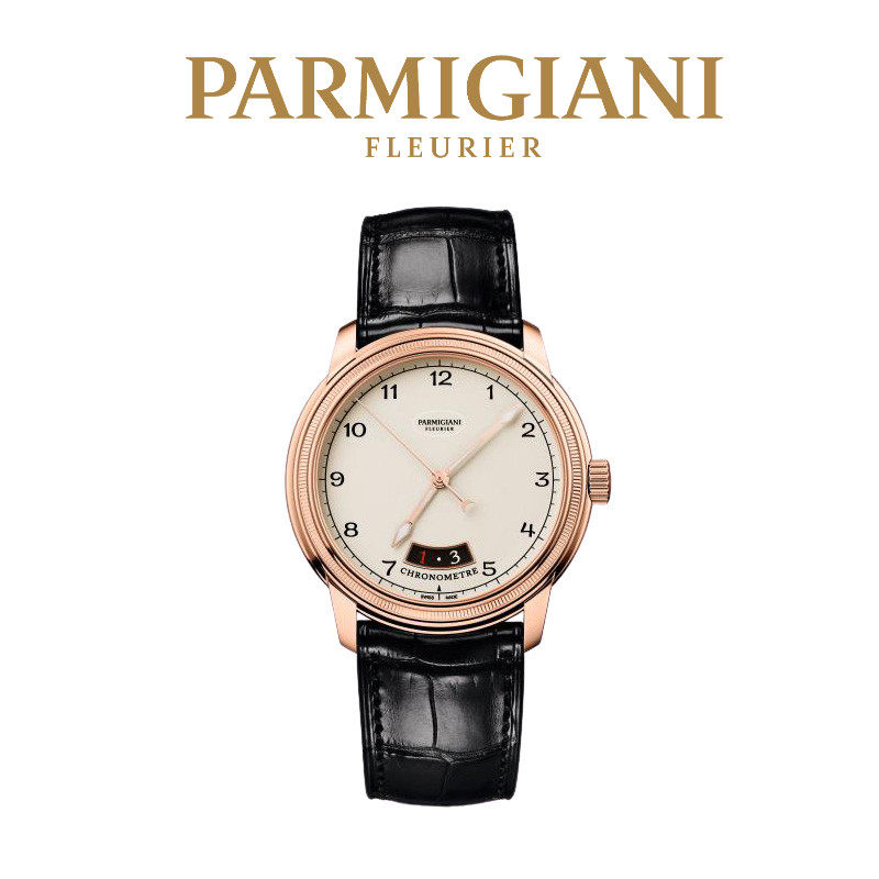 parmigiani fleurier/帕玛强尼寰宇男真皮机械腕表