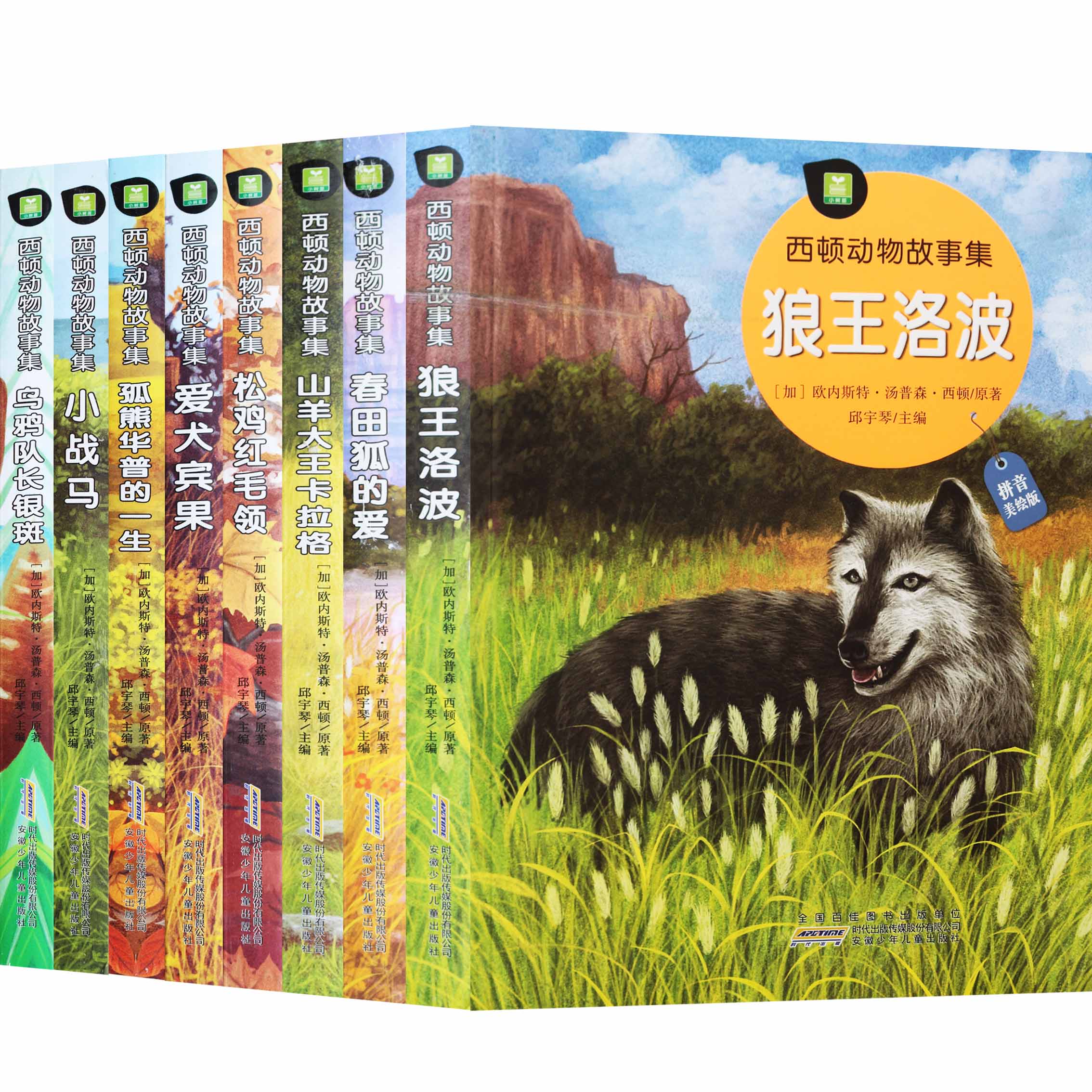 西顿动物故事集(全套8册)狼王洛波 小战马 松鸡红毛领 乌鸦队长银斑
