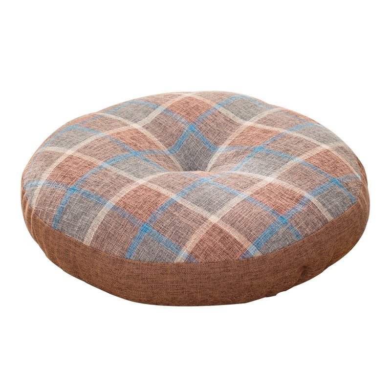 亚麻蒲团坐垫加厚圆形椅垫阳台座垫日式禅意垫飘窗瑜伽垫榻榻米垫