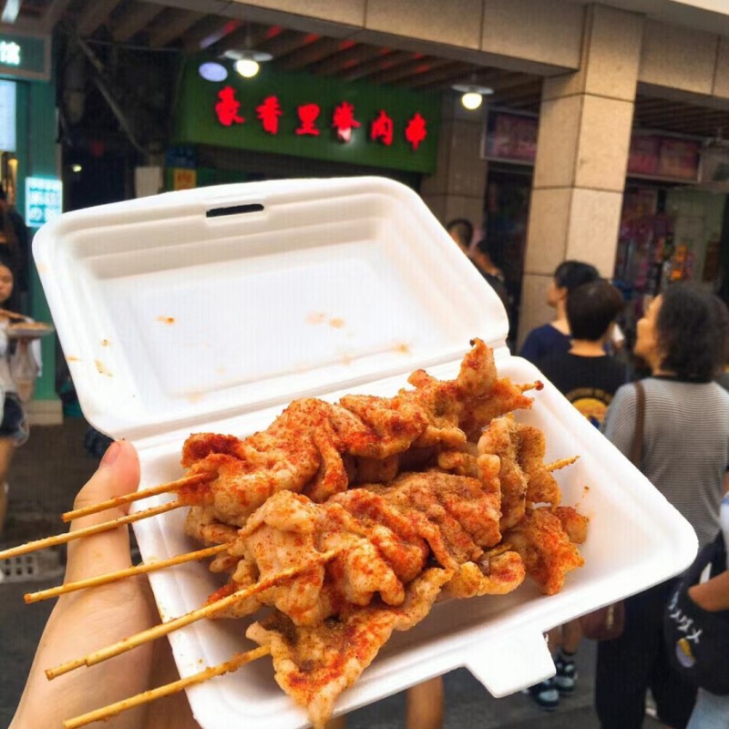 豪香里脊肉串1斤 厦门中山路美食零添加新鲜细嫩小吃八市爆款网红