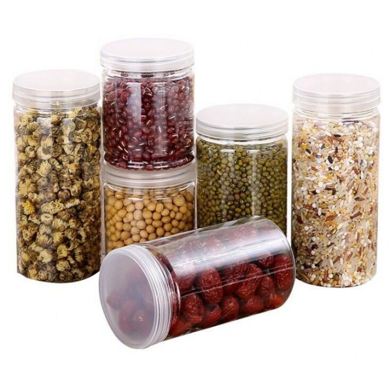 food Canister Plastic bottles biscuit packing Large transparent Storage Jar kitchen Coarse Cereals Storage tank storage boxin the Home Daily , Protective Equipment , Kneepad/Waist/Shoulders/Neck category - from Buy2taobao.com to provide professional Taobao agent buy service