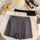 太空棉孕妇运动短裤子女夏季薄款外穿小个子低腰托腹纯色休闲热裤