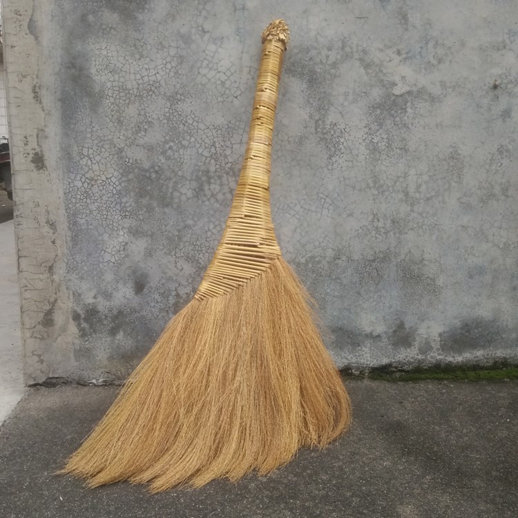 热销扫地笤帚 天然植物材料_扫帚扫把天然植物手工芒花芒草笤梳笤帚扫