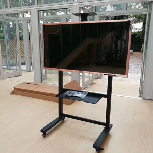 移动电视架落地电视支架挂架触摸教学一体机通用活动立式展示架子