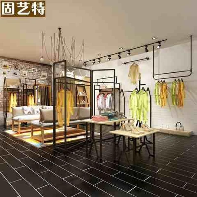 固艺特女展装货架服店衣童装示架上墙架侧挂CDM壁挂式组装合衣服