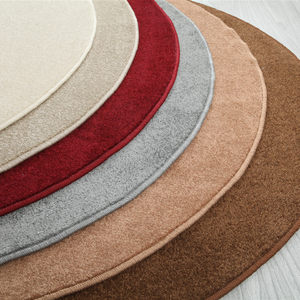 圆形地毯纯色图片