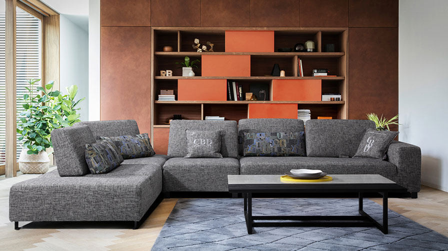 cbd沙发奢爱sa/黑金hz160-1布艺沙发 棉麻面料 简约现代 方便拆洗