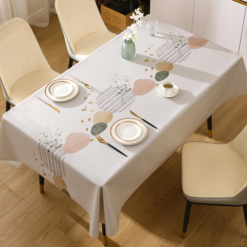桌布免洗防油防水防烫2024新款餐桌台布茶几轻奢高级感长方形餐布