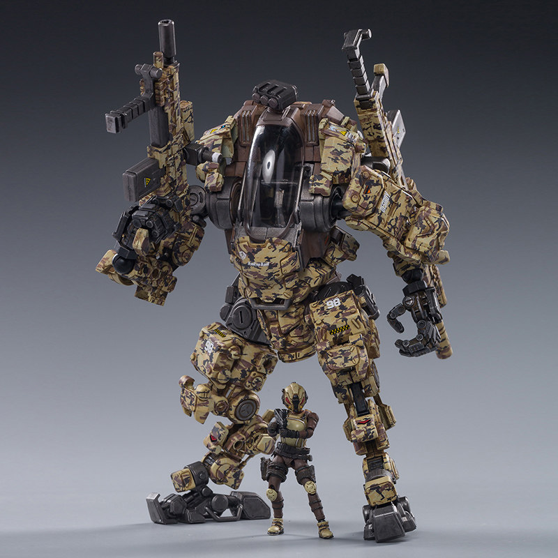 minitimes钢骨强击机甲兵人变形玩具金刚机器人成品机器人