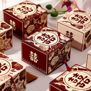 糖盒结婚专用喜糖盒2024新款婚礼糖果包装盒空盒伴手礼盒喜糖袋子