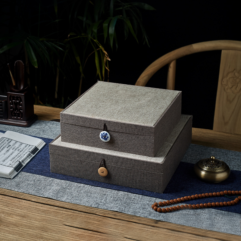 8寸10寸陶瓷盘定型锦盒瓷盘礼盒包装盒空盒锦盒厂定做高档锦盒