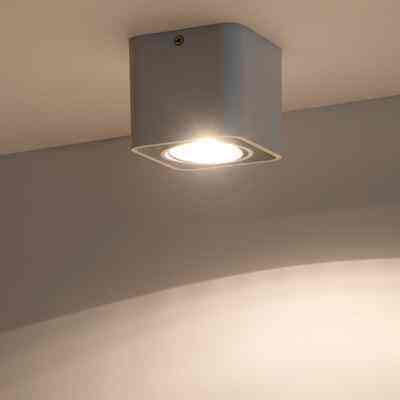 客厅方形led明装筒灯家用cob射灯单头天花灯双头筒灯斗胆灯吸顶灯