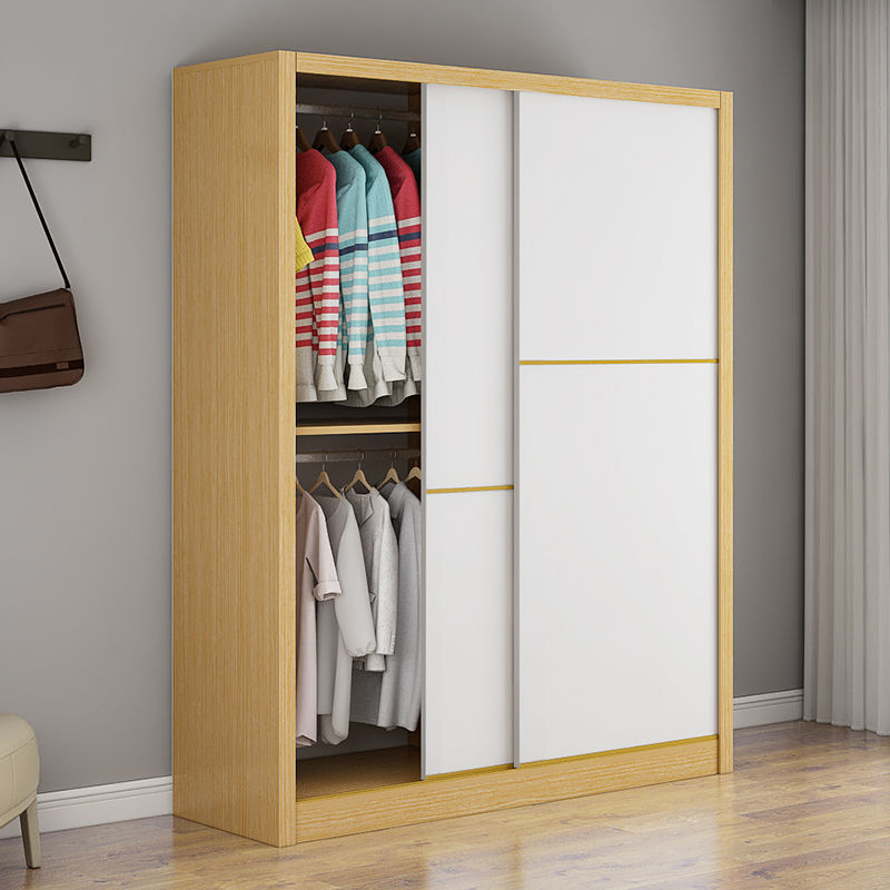 衣柜推拉门经济型移门现代简约组装家用卧室整体大衣柜子