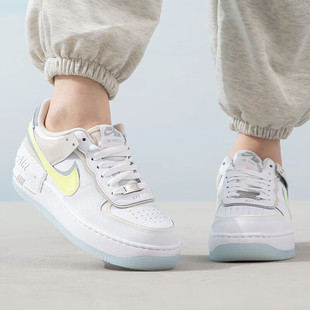 耐克女鞋Nike Air Force 1 AF1马卡龙白绿空军一号板鞋FB7582-100