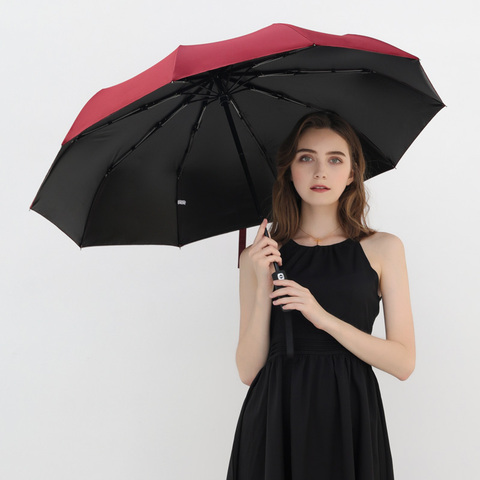 全自动商务伞晴雨两用防晒防紫外线男女折叠强力抗风雨伞一键开收