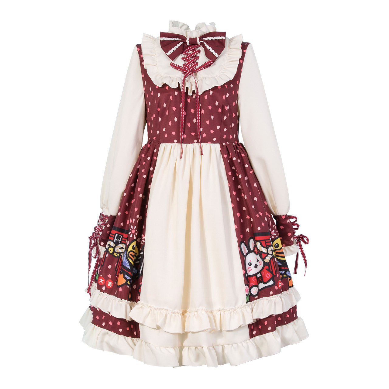 duck小黄鸭洛丽塔连衣裙女秋新品lolita萝莉裙子洋装公主裙