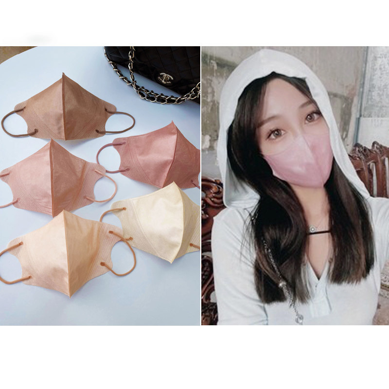 3d立体一次性美妆防晒口罩女不花妆成人不沾口红网红时尚少女高档