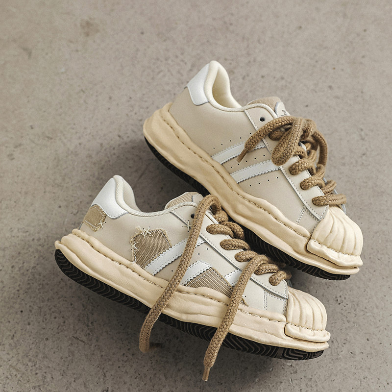 mmy三原康裕溶解鞋贝壳头板鞋老爹男鞋子原创小众厚底秋冬季女款