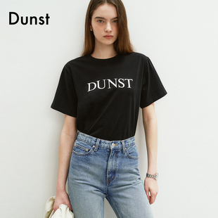 Dunst2024夏季新品中性LOGOT恤全棉印花短袖基础款半袖UDTS4B138