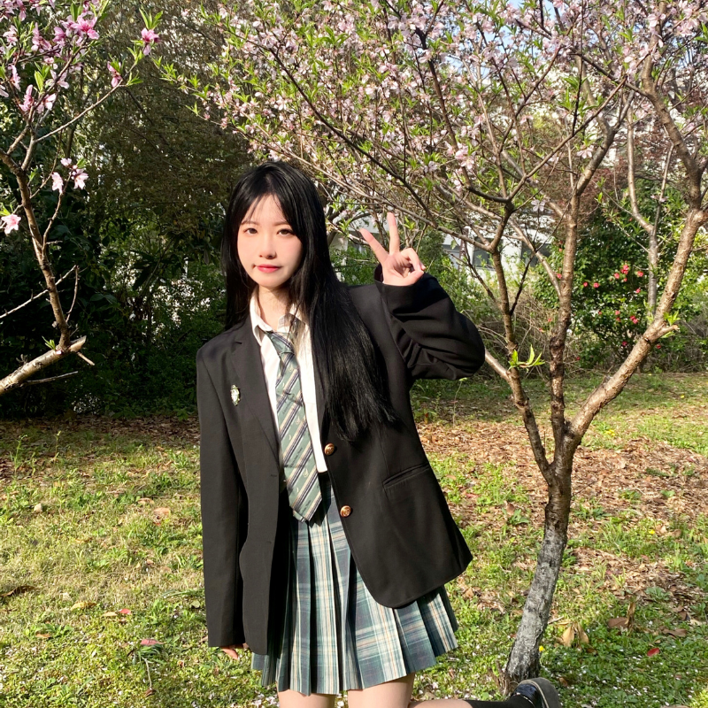 森林来信原创jk制服裙正版夏季校供感格裙学院风裙子套装短裙甜妹